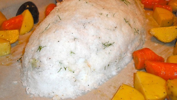 La ricciola al sale con la ricetta e il tempo di cottura esatto